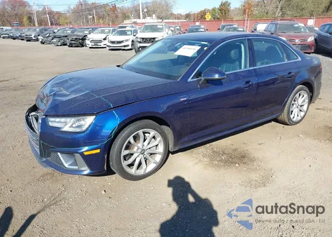 2019 Audi A4 45 Premium z USA, uszkodzony, nr VIN WAUDNAF45KN002123